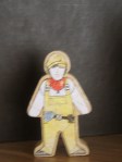 wooden man, constsruction worker