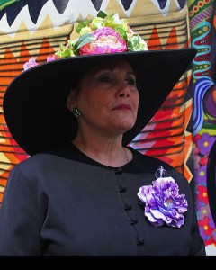 Lori in Easter Bonnet Easter Parade '10, kaleidoscope of color, Easter hat, Fifth Avenue