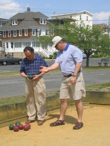 Oceean Grove, Bocce, Bocci, Boccie, palino, bocce court, Peter Press  Ron Emenheiser