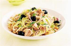 Tuna Fennel White Bean Salad Tuscan Tuna and White Bean salad, summer supper dish