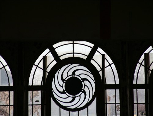 boardwalk casino, Asbury park, stained glass windwo