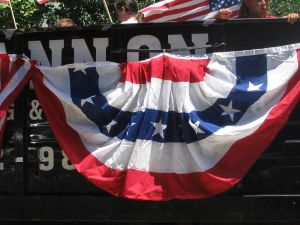Ocean Grove 4th of July parade, bunting, 