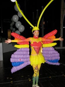 Butterfly lady balloons