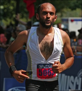 face of the triatholon nautica triathlon new york city july 18 2010, murray head photographer, 10 K race
