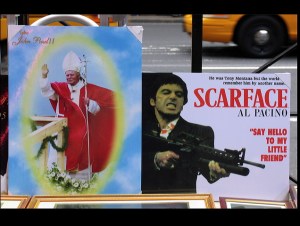 The pope, Al Pacino, scarface the movie, Tony Montana, Littel Italy