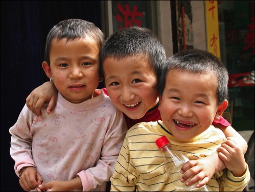 Chinese children, New York city, Asian