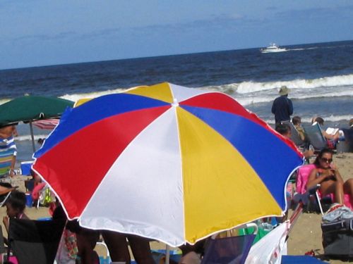 Ocean Grove, Jersey Shore, primary colors, beach day