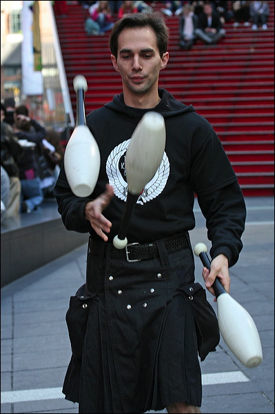 Times Square street performer