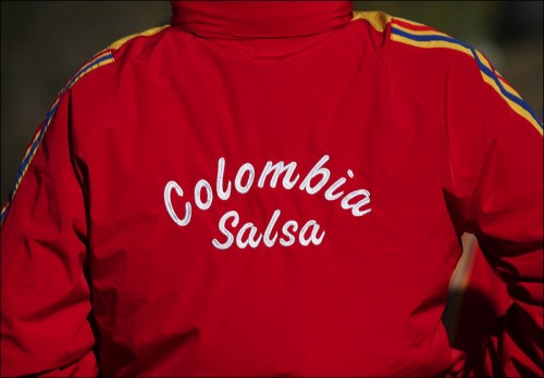 red jacket, Central Park, Colombia, Salsa