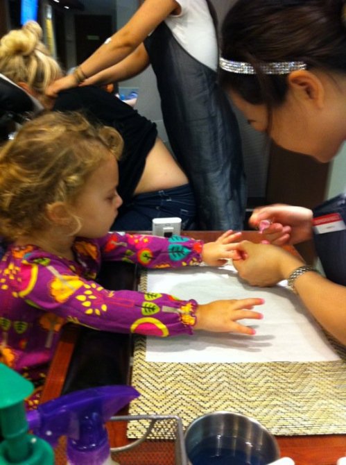 manicure in Manhattan, Finny, Finley Ray Clark, lovie-dovie polish