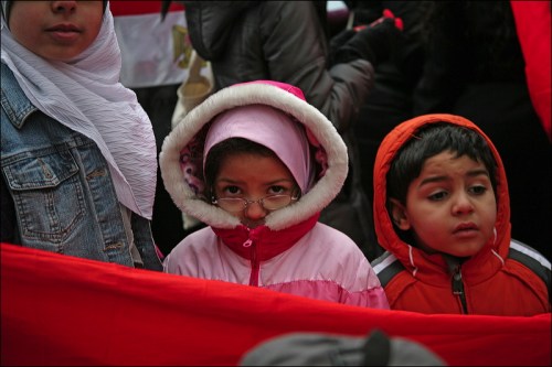 Egyptians, protest, United Nations, New York City, Cairo