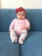 Francesca Lillian, red bow, 