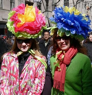 New York city Easter Parade, Easter hats, paper flower hats