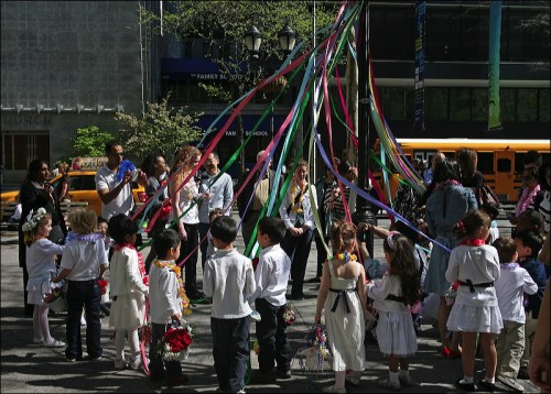 May Day, May Pole, new york city