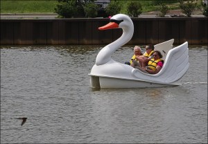 Wesley Lake, Asbury Park, swan boats