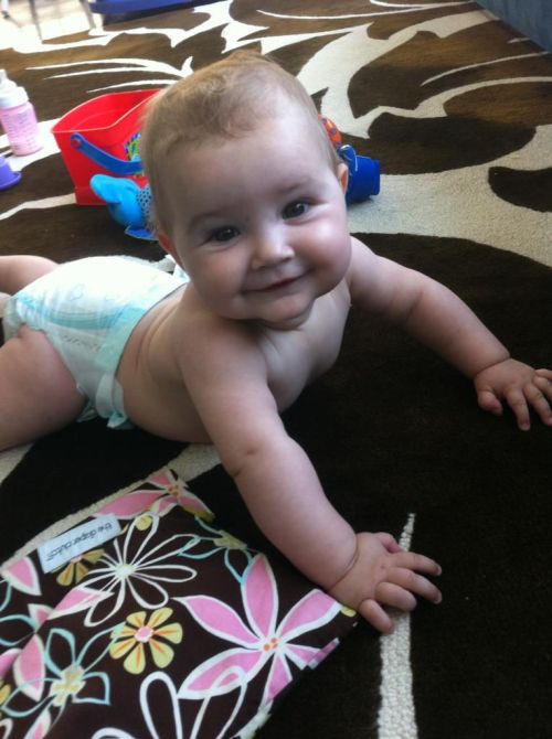 7 months old Francesca Lillian Clark,