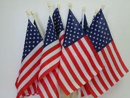 American flags