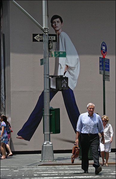 Fifth Avenue, Walk sign, New YOrk City, 