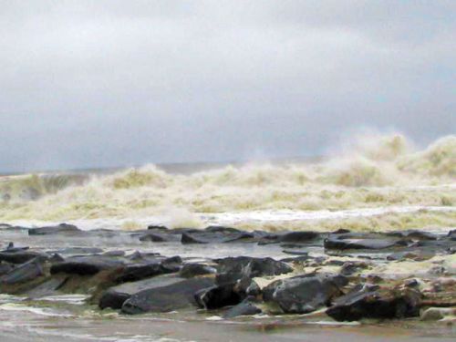 Irene Waves Sunday 5 hurricane Irene aftermath, Ocean Grove, NJ