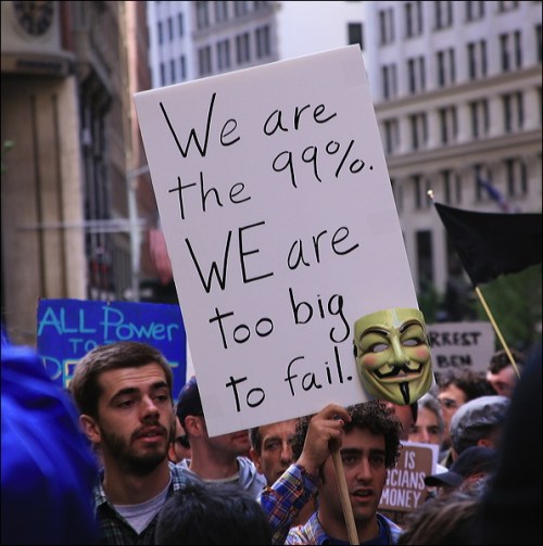 occupy wall st. new york city, 99%