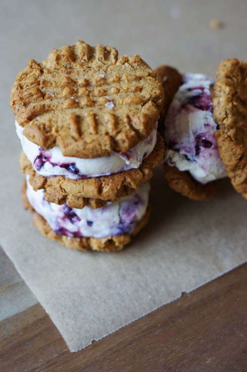 PB & J Ice Cream Sandwiches