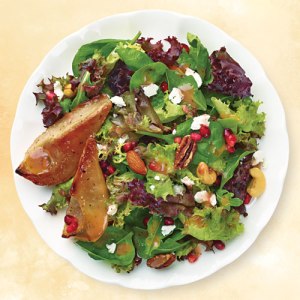 Roasted Pear and Pomengranate Salad