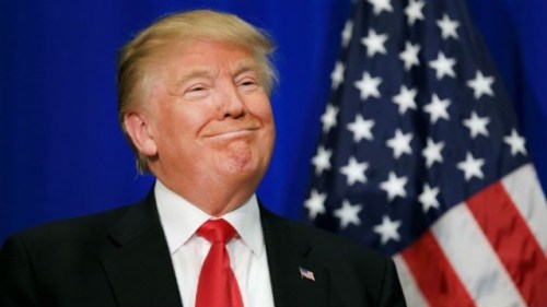 Trump smile